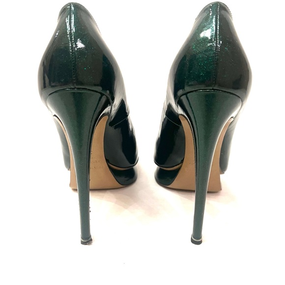 Nicholas Kirkwood Green Sparkle High Heels B13/9 - Picture 5 of 14